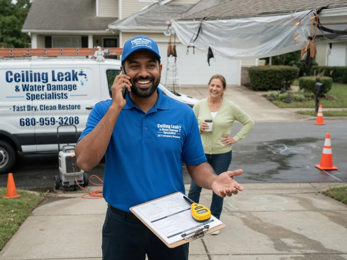Ceiling Leak Cleanup Bay Port, MI FAQs